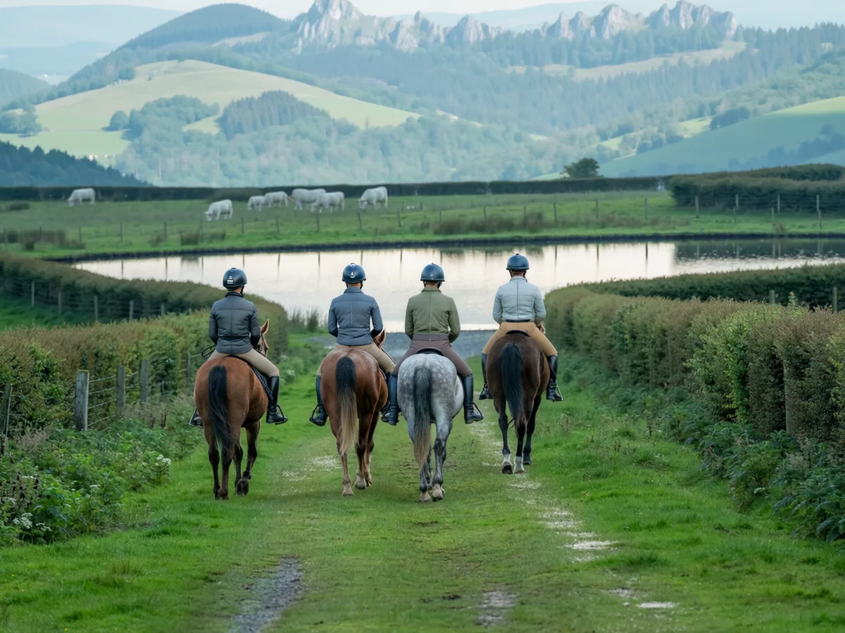 Balade à cheval en Isère, autour de Pressins