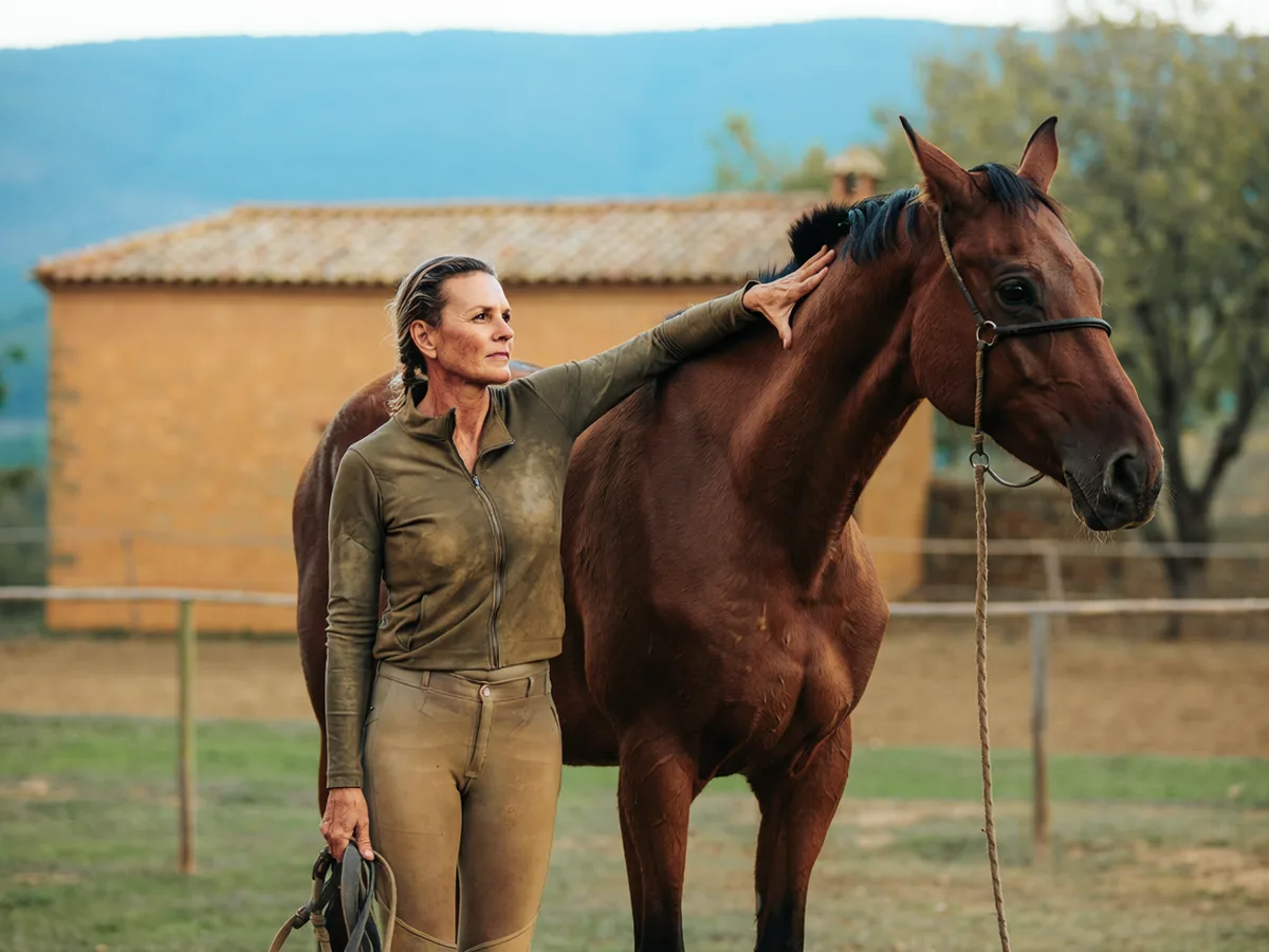 Cours d'équitation à Pressins, Isère