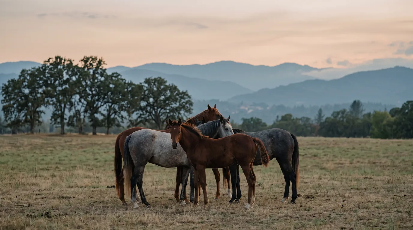 Chevaux en liberté, Les Crinières d'Attel'Anges, Isère